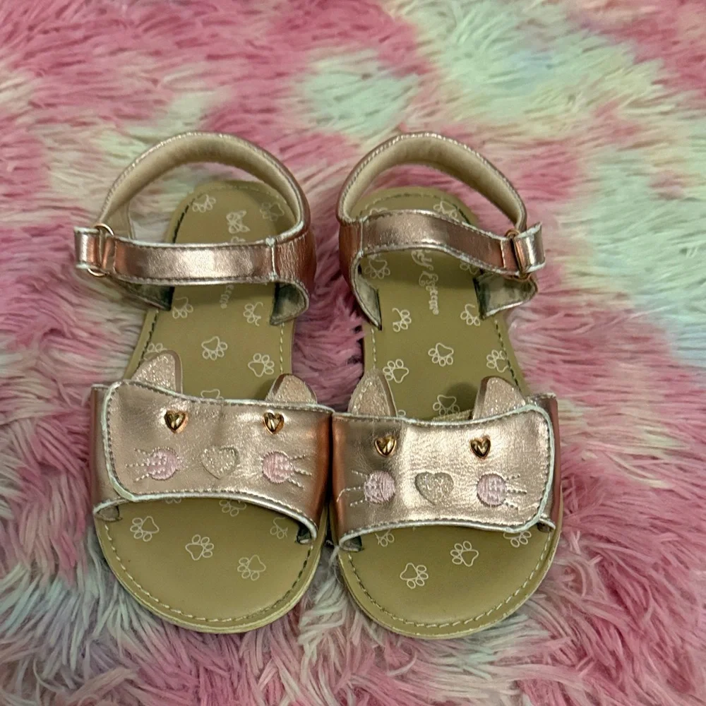 Self Esteem Metallic Pink Kids Sandals
